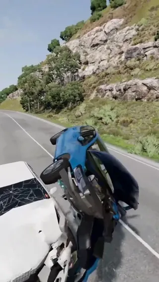 BeamNG Car Crashes & Extreme Physics clip 1