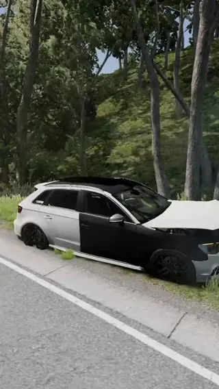 BeamNG Car Crashes & Extreme Physics clip 8